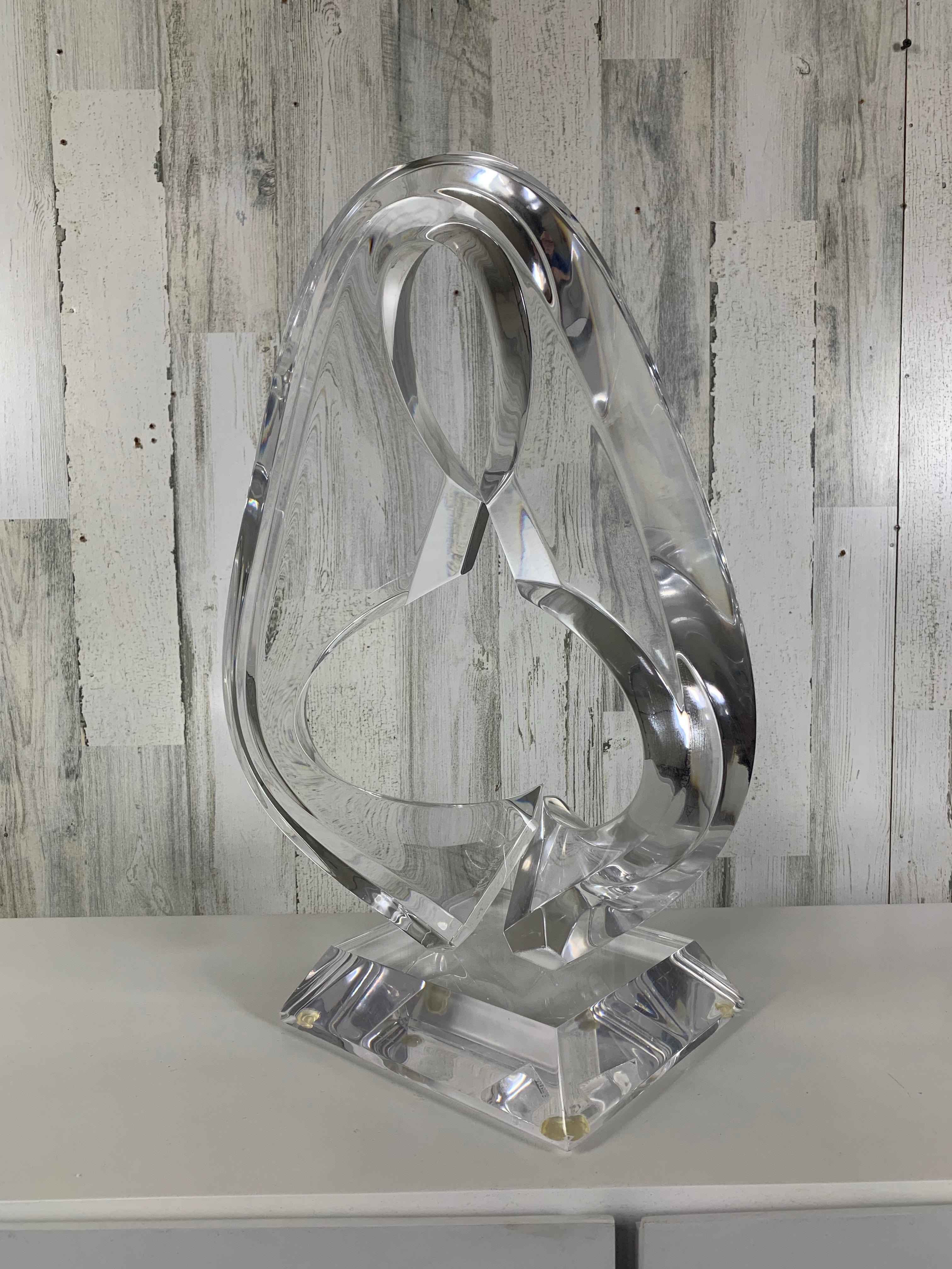 Scultura in lucite ritorta di Shlomi Haziza in vendita 2