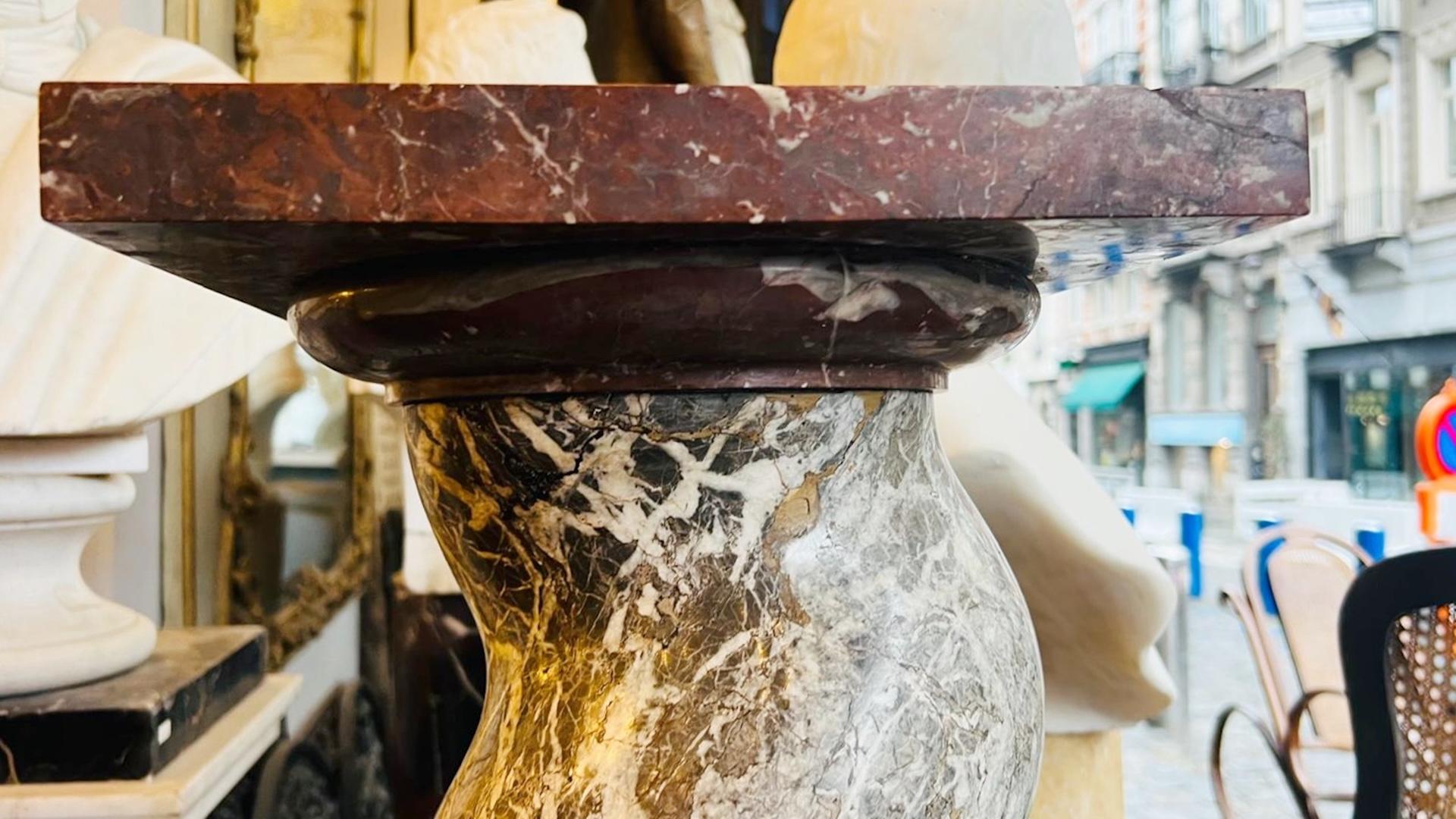 Twisted Marble Column, 19th For Sale 3