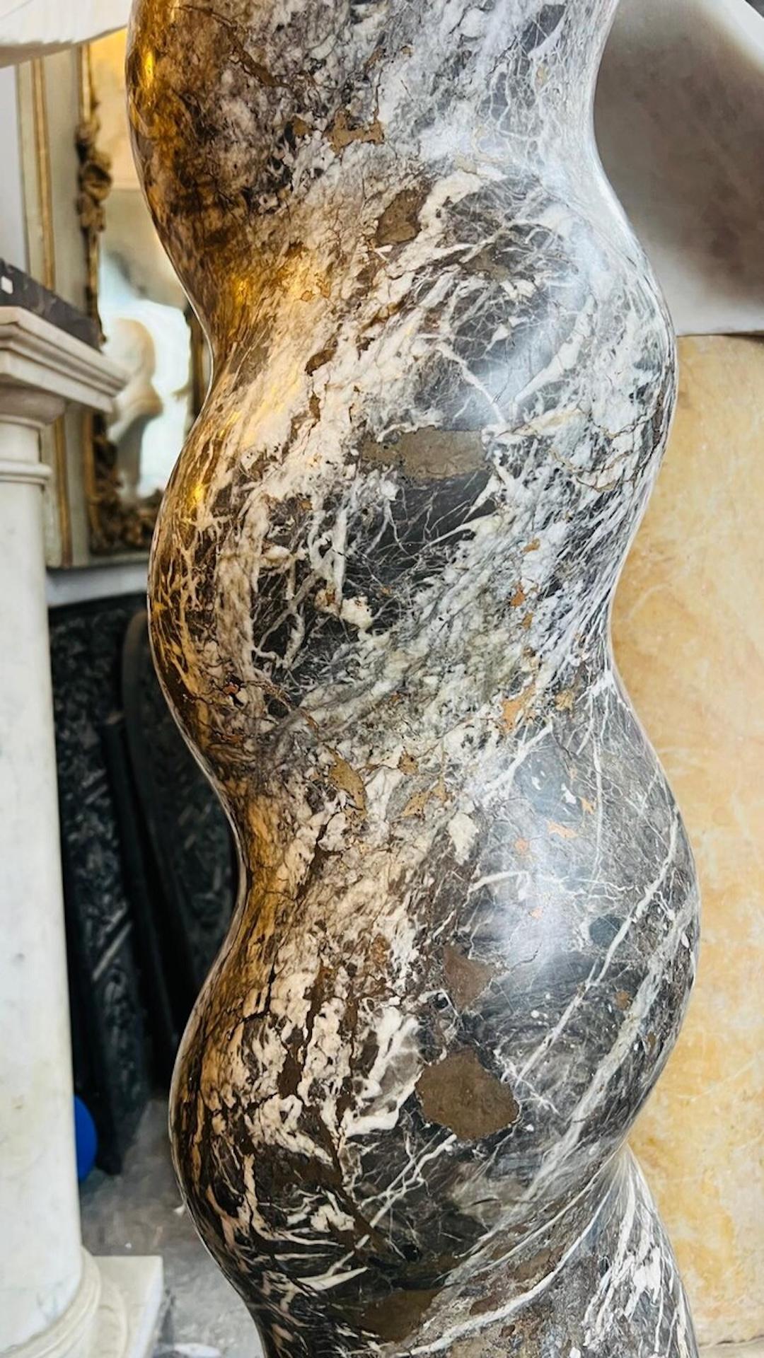 Twisted Marble Column, 19th For Sale 4