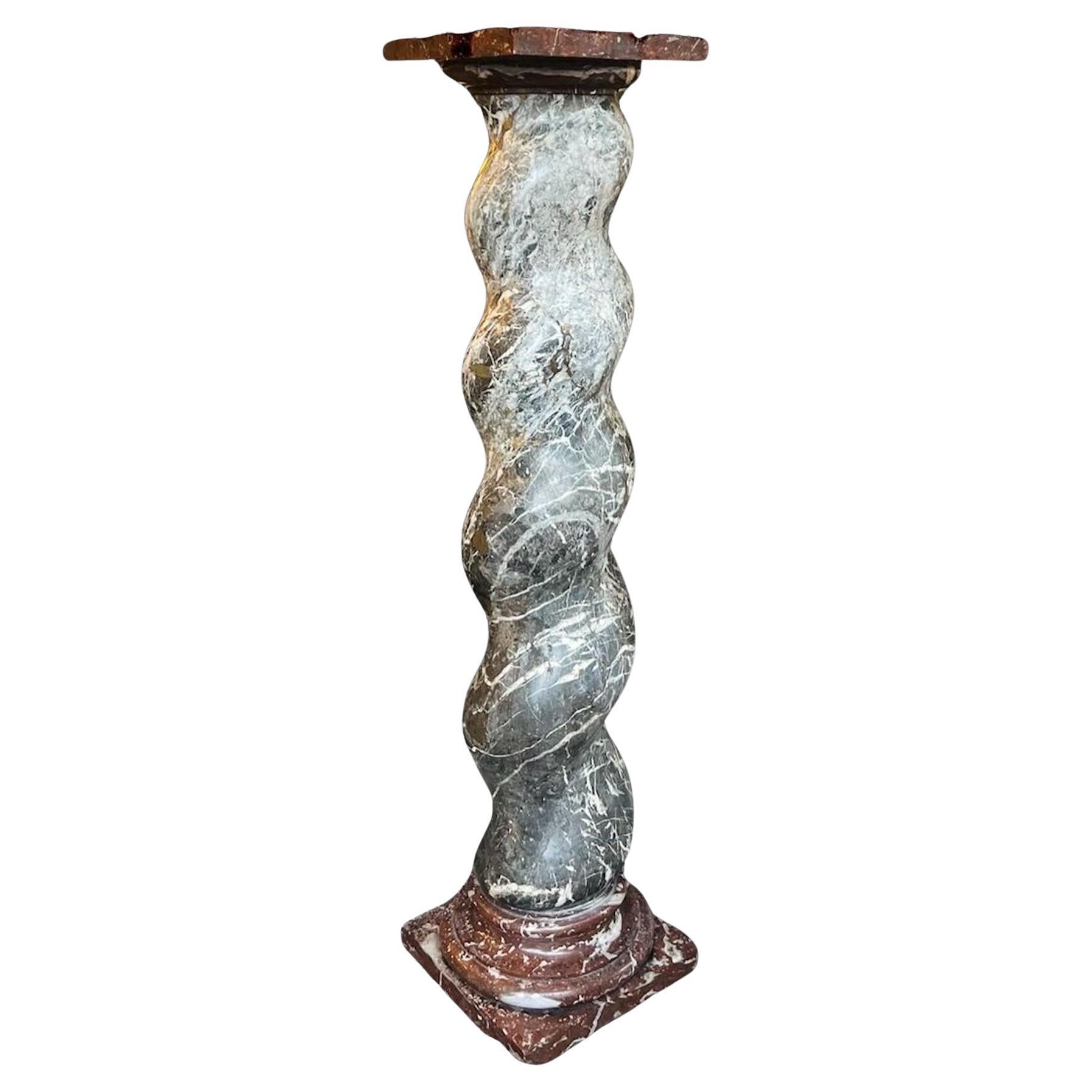 Colonne de marbre torsadé, 19e