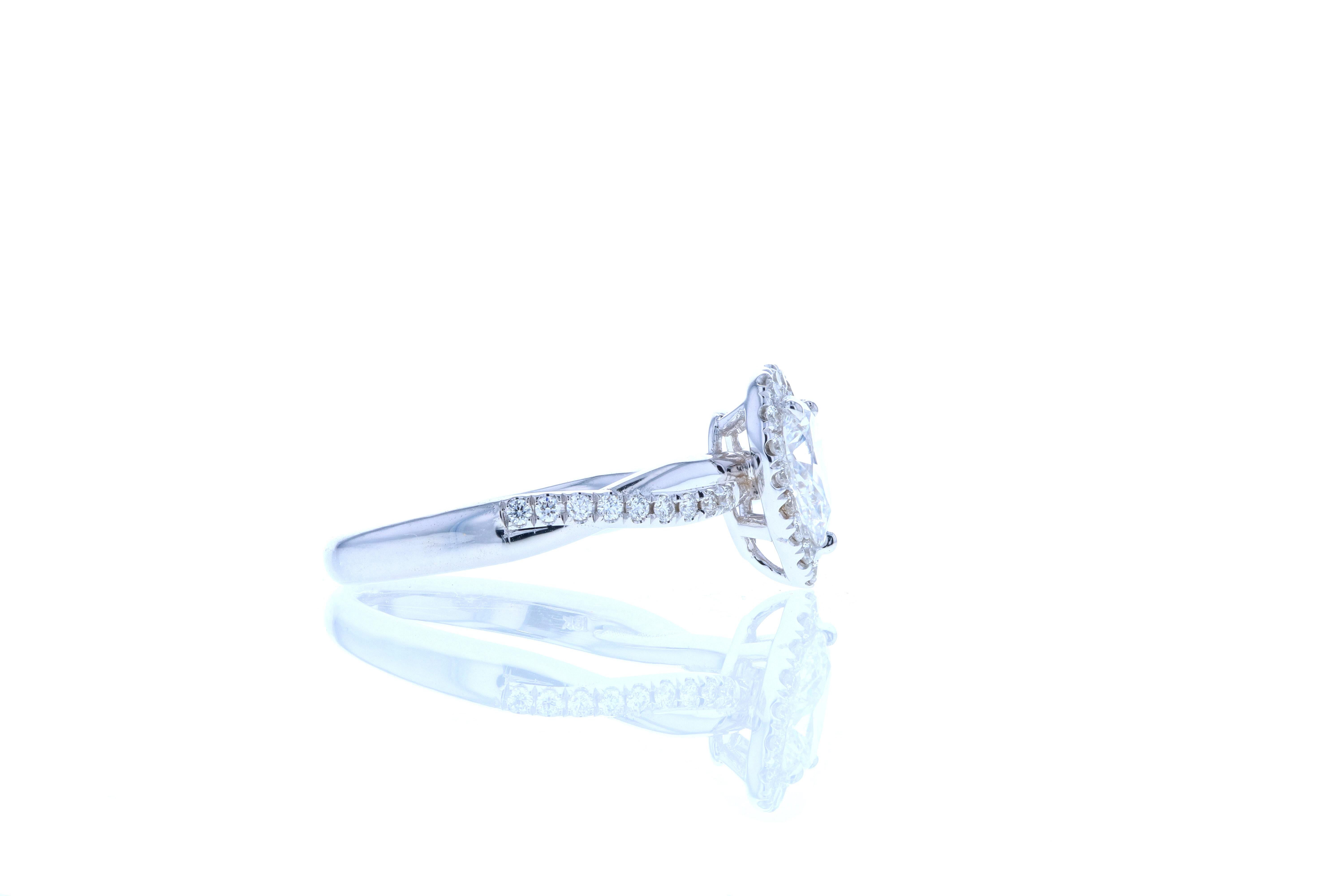 pear shaped engagement ring with twisted band
