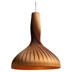 Twisted Pinewood Pendant by Hans-Agnes Jakobsson #2, Sweden circa 1960