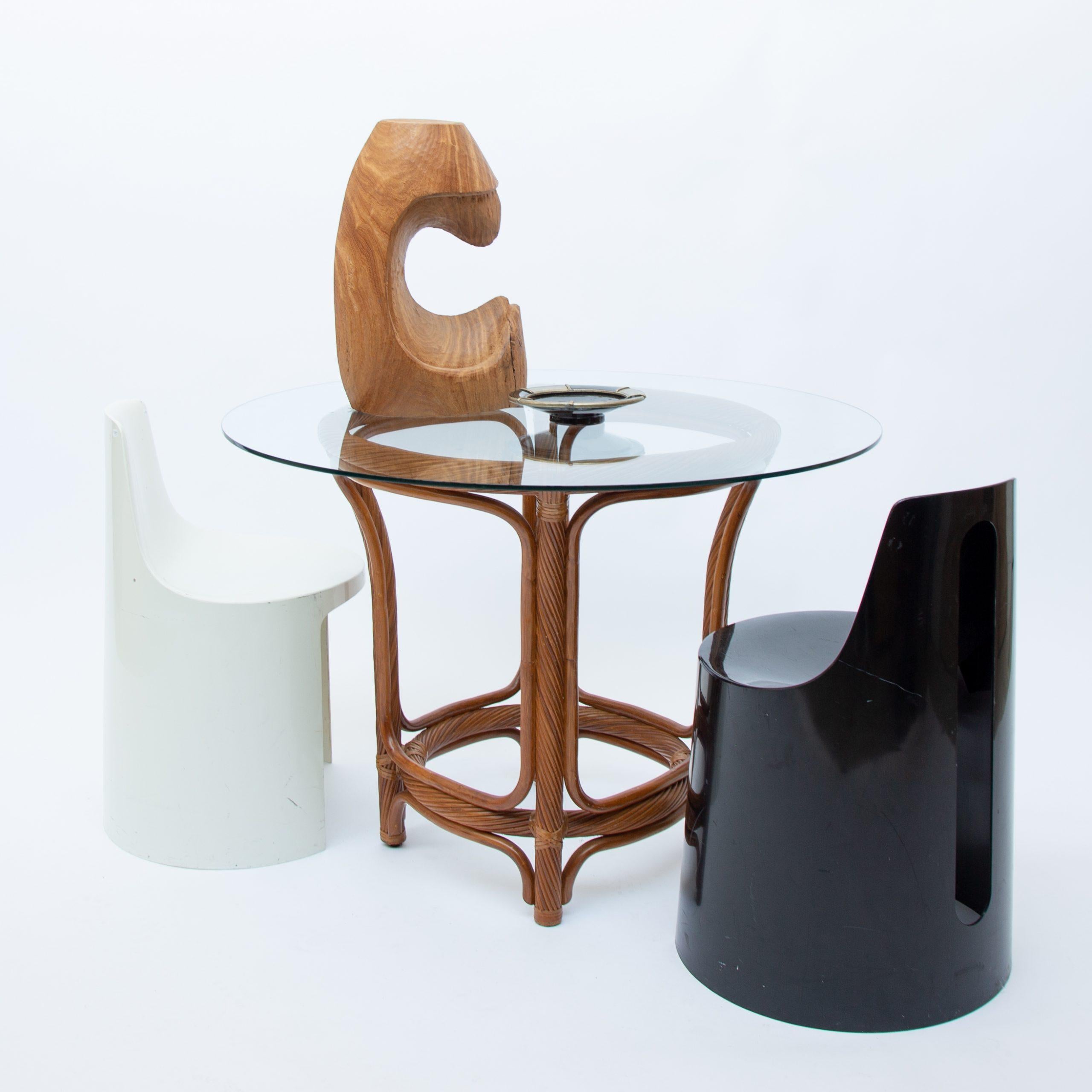 Tavolo da pranzo Twisted Rattan McGuire Hollywood Regency, anni '70 in vendita 2