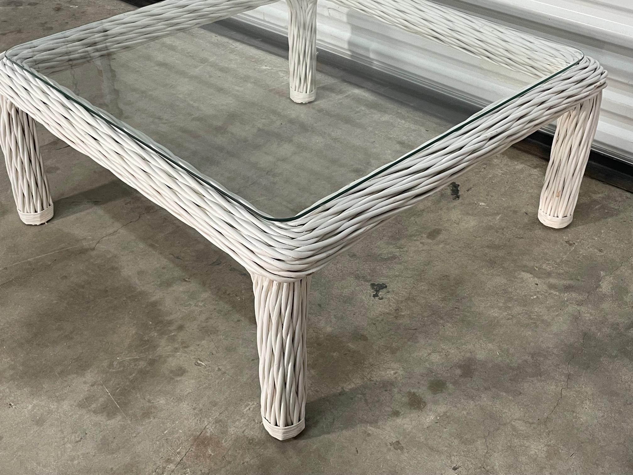 twisted wood coffee table