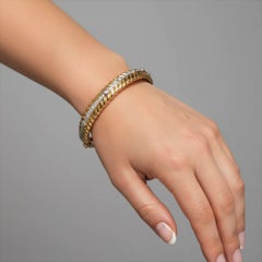 Twisted Rope 14K (or 18k upon request) Yellow Gold Bangle Bracelet