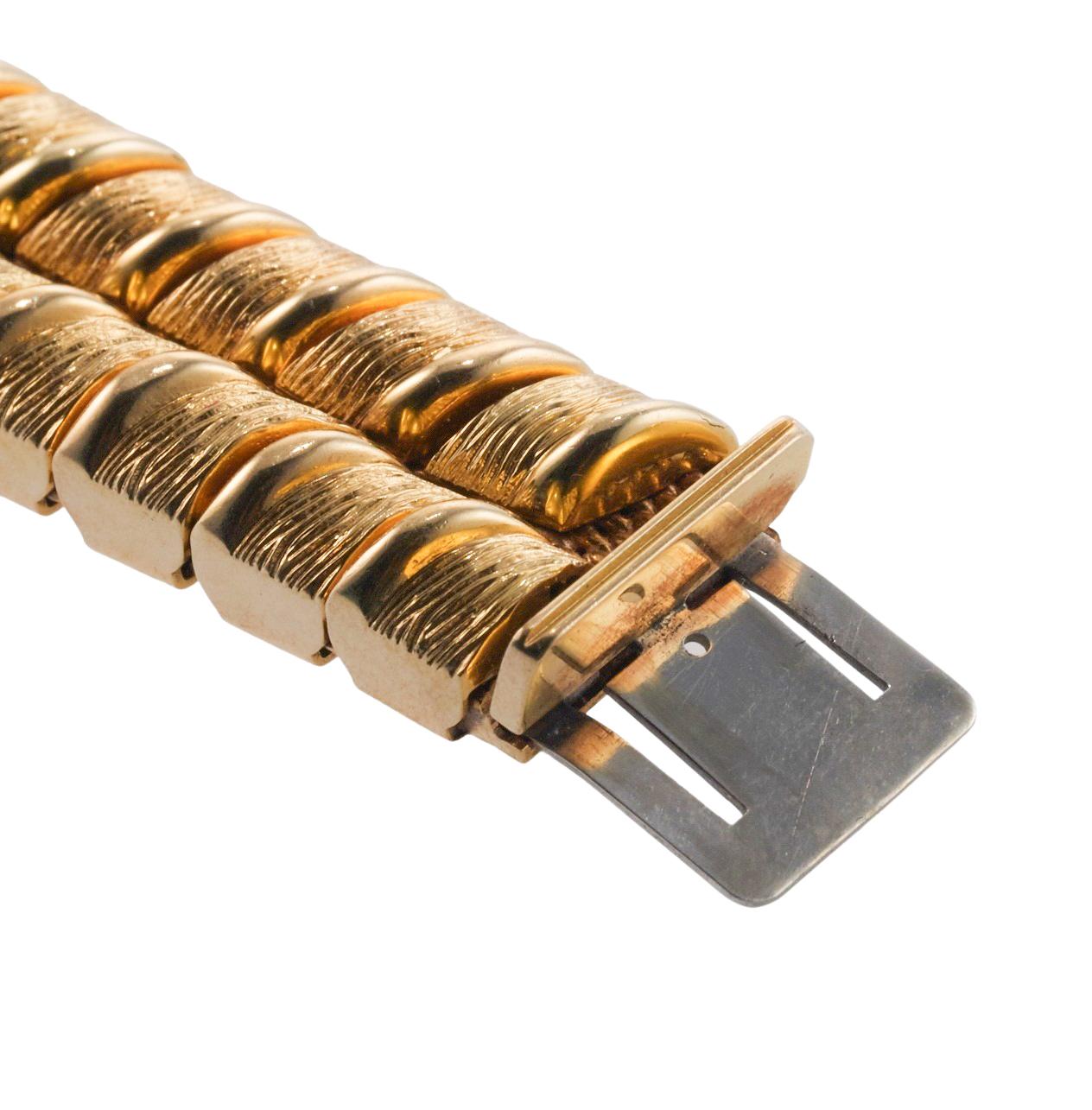 Twisted Rope Gold Bracelet For Sale 1