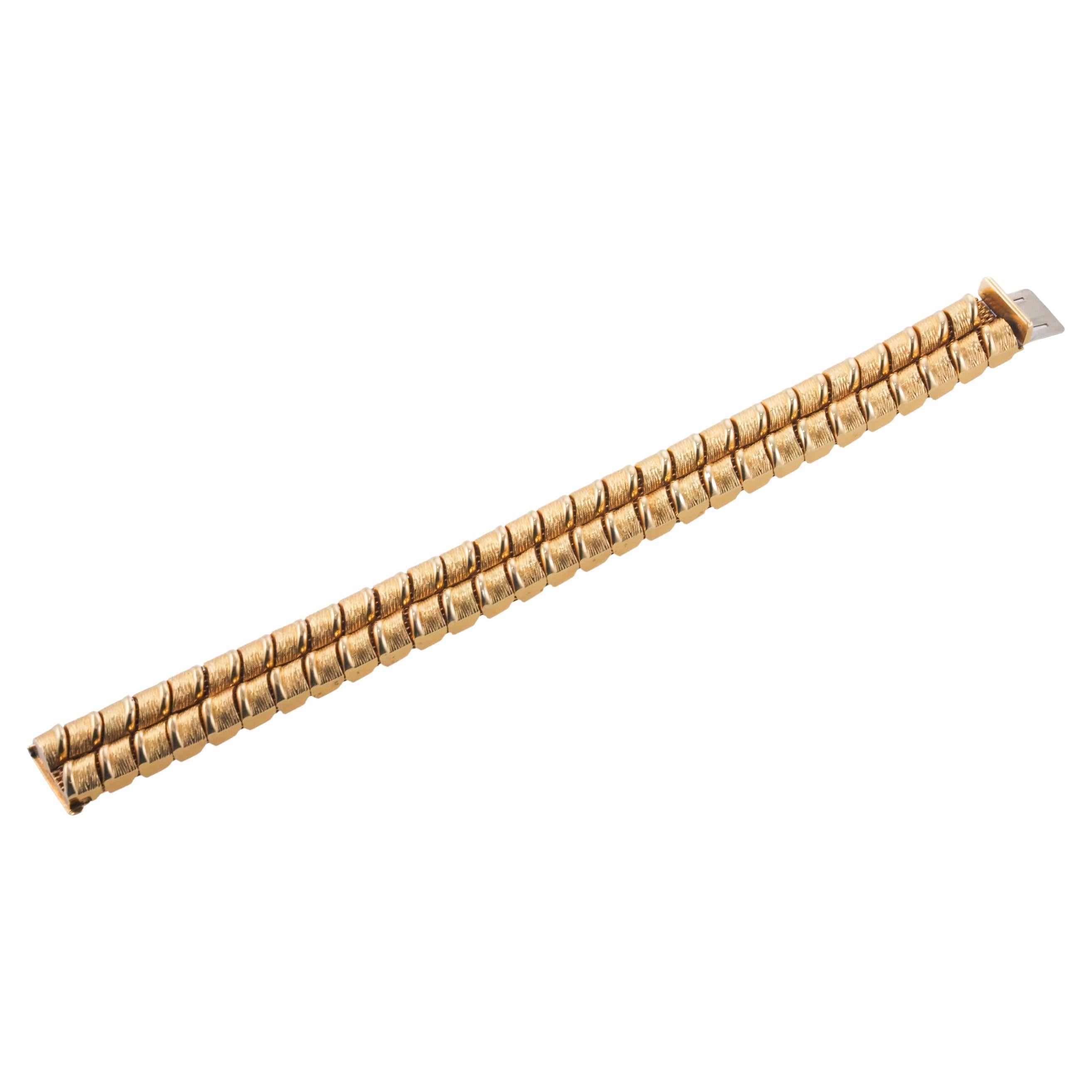 Twisted Rope Gold Bracelet For Sale