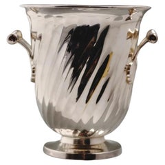 Twisted silver-plated champagne bucket, 1950s
