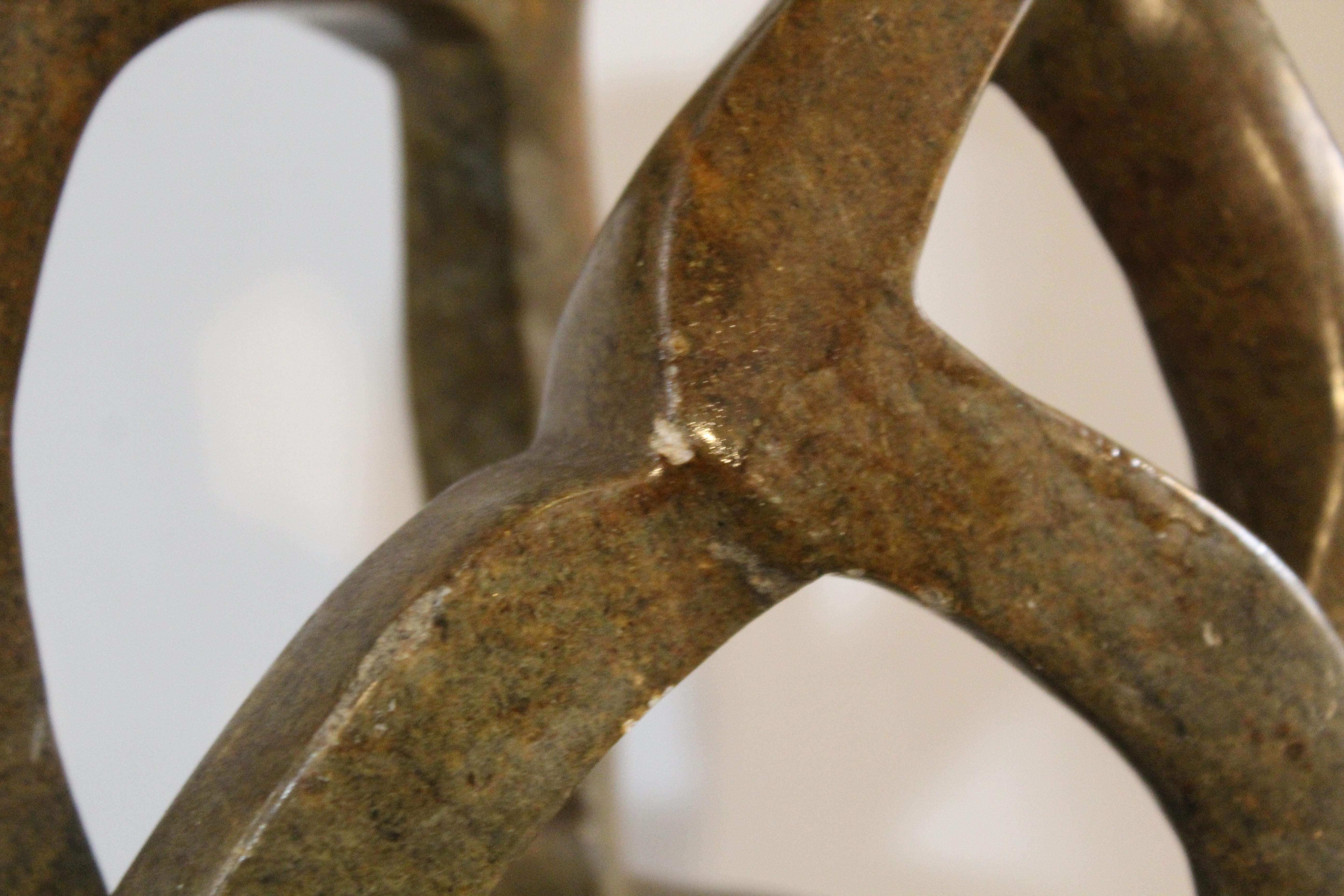Scultura in pietra ollare ritorta in vendita 7