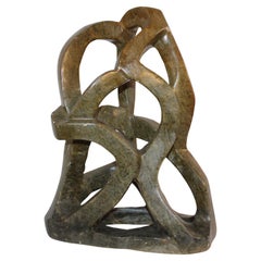 Gedrehte Speckstein-Skulptur