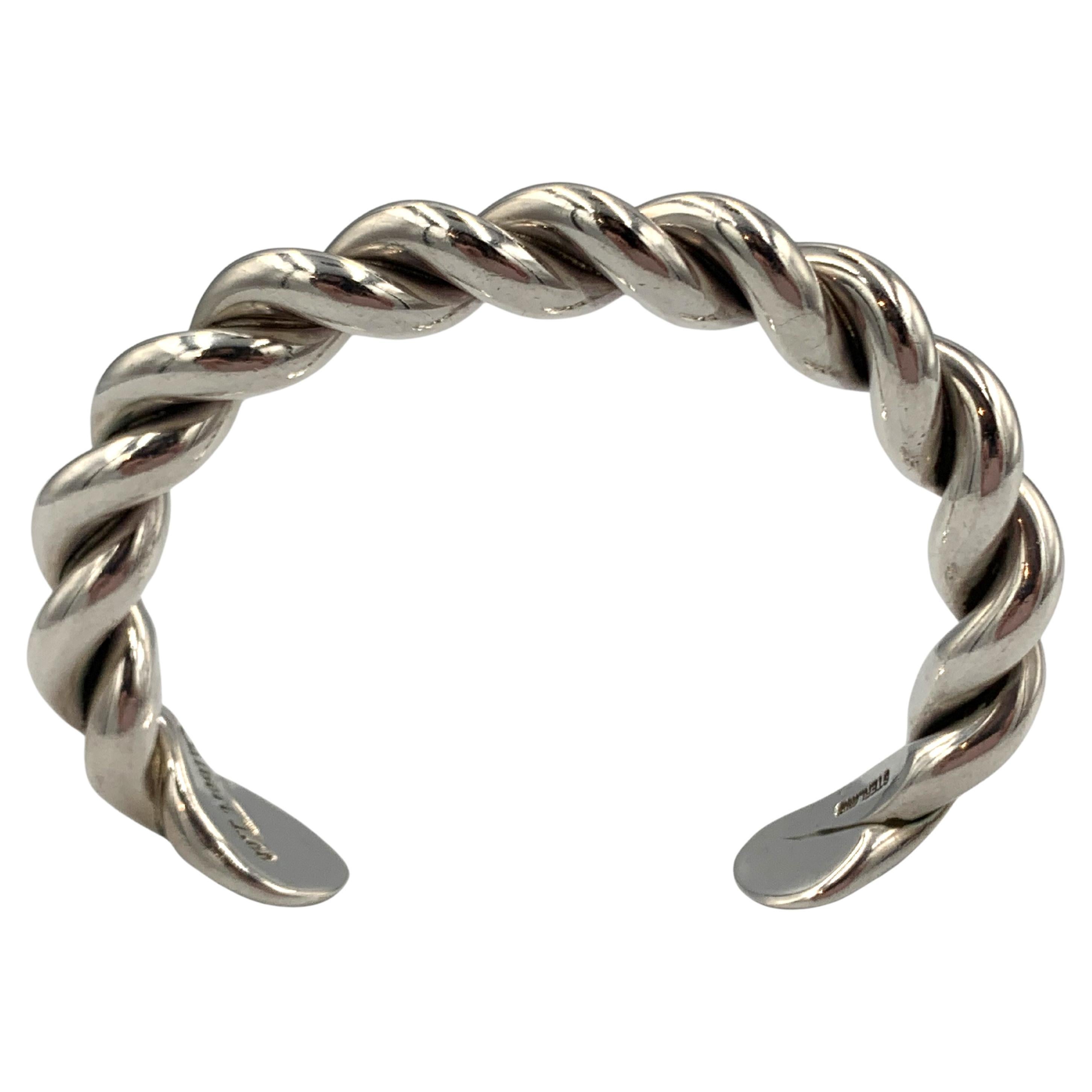 Twisted Sterling Silver Cuff by Albert Lee