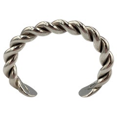 Twisted Sterling Silver Cuff by Albert Lee