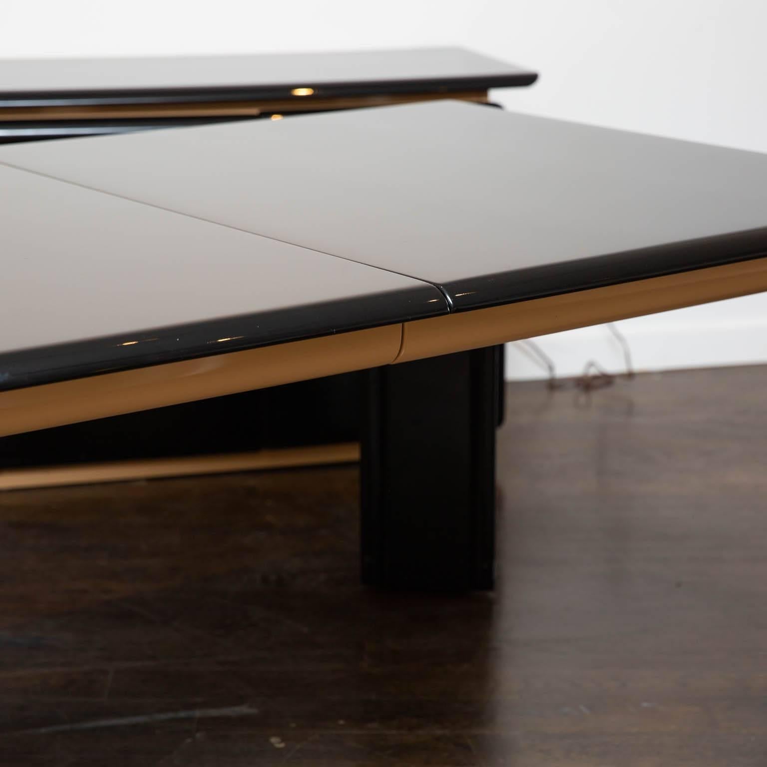 Modern Two-Toned Lacquered Dining Table by Roger Rougier