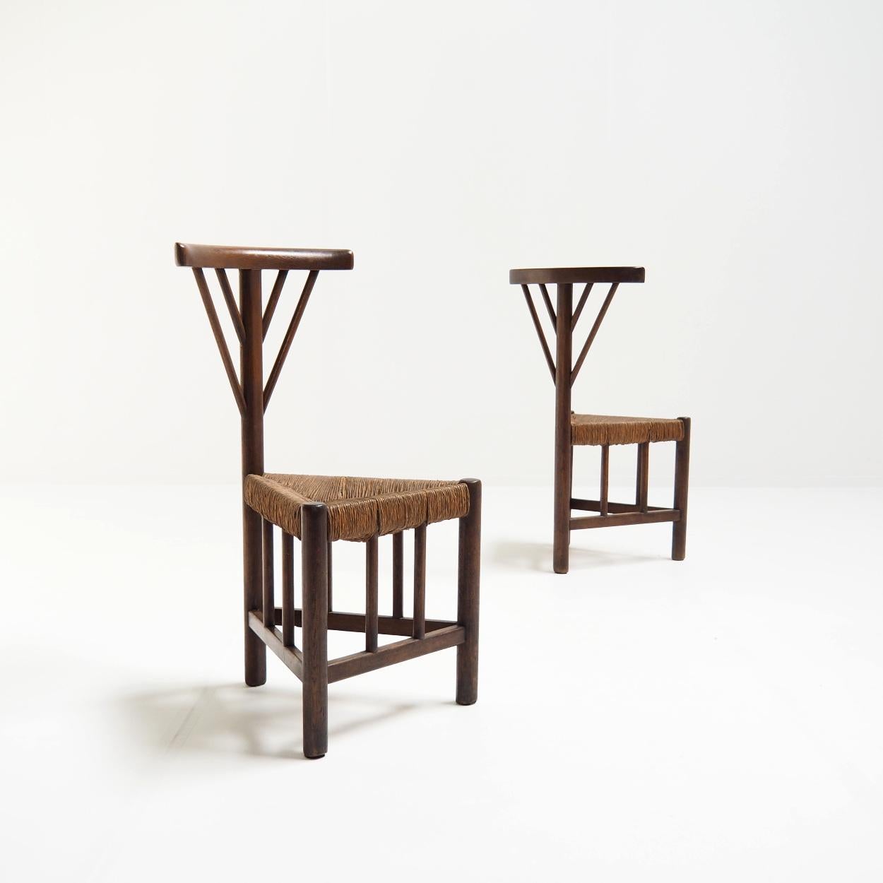 Two 16th Century Inspired Side Chairs, Arts and Crafts at 1stDibs