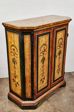 Two, 18th Century, Italian, Hand Painted Cabinets