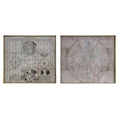 Celestial Charts Gravuren in Messingrahmen von Doppelmayr, 18. Jahrhundert