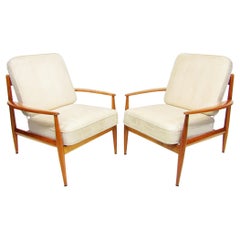 Two 1950s Danish "118" Lounge Chairs in Teak by Grete Jalk