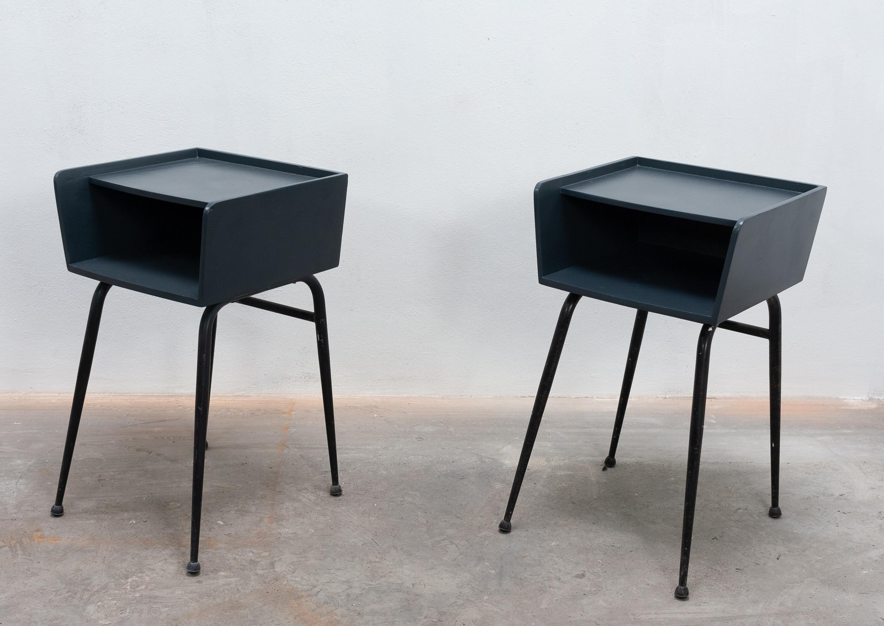 French Two 1950s Nightstands