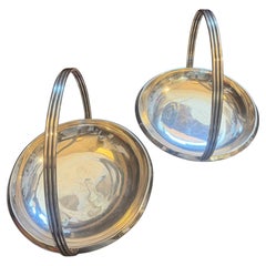 Two 1950s Silver Plated Centerpieces by Gio Ponti for Fratelli Calderoni