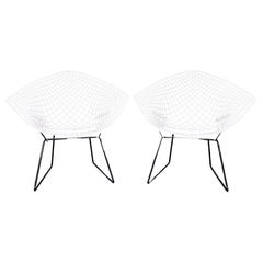 Two 1960s "421" Diamond Chairs By Harry Bertoia For Knoll International