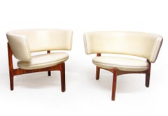 Zwei dänische Loungesessel aus Rosenholz aus den 1960er Jahren von Sven Ellekaer