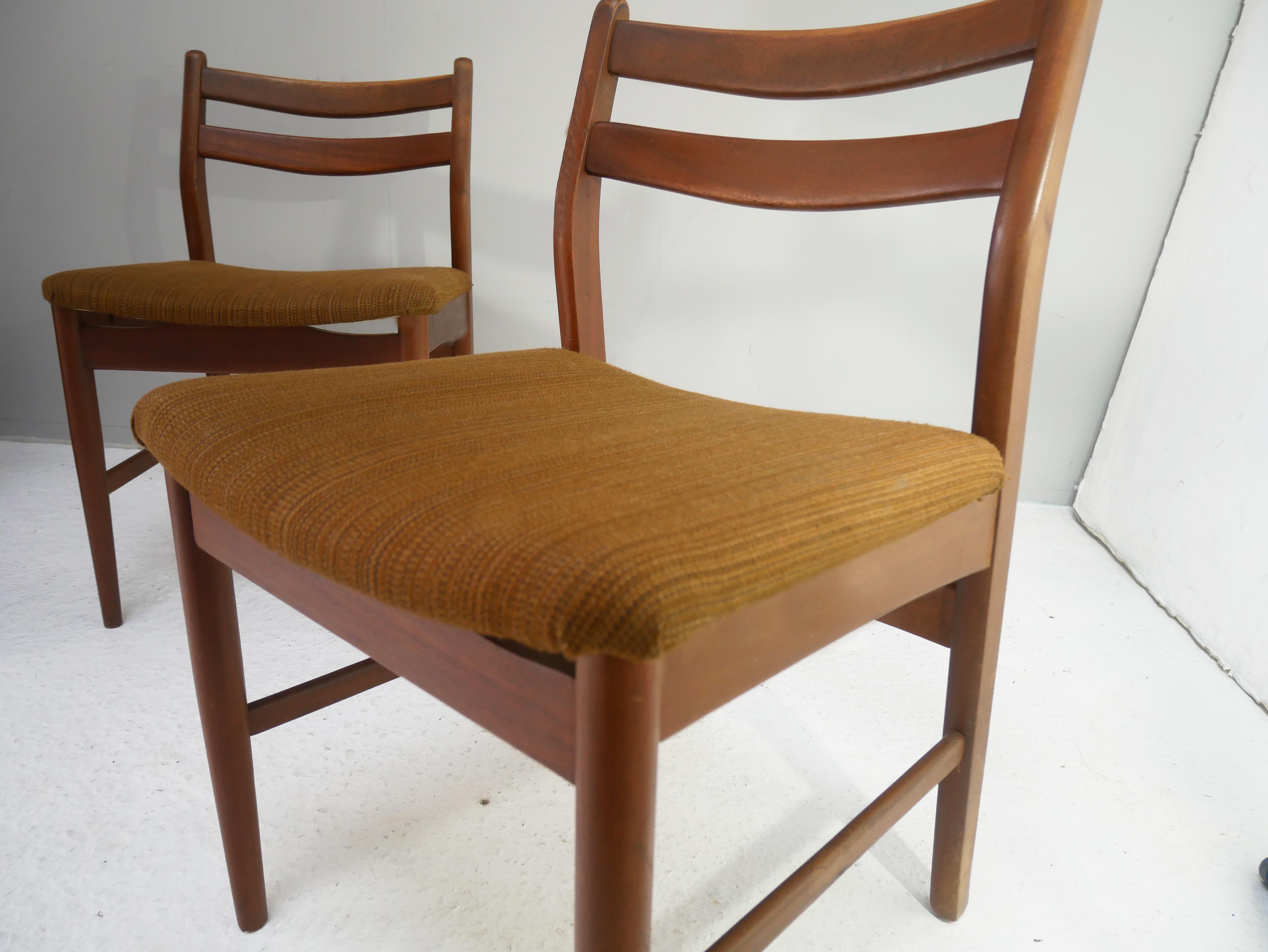 Two 1960’s Mid Century Danish Dining Chairs 'Price for 1 Chair' In Good Condition In London, GB