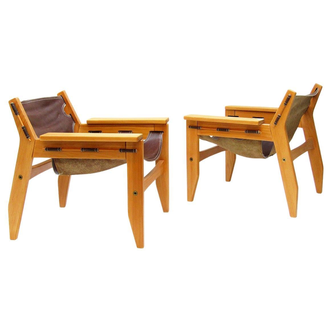 Two 1970s "Kilin" Lounge Chairs by Sergio Rodrigues for OCA