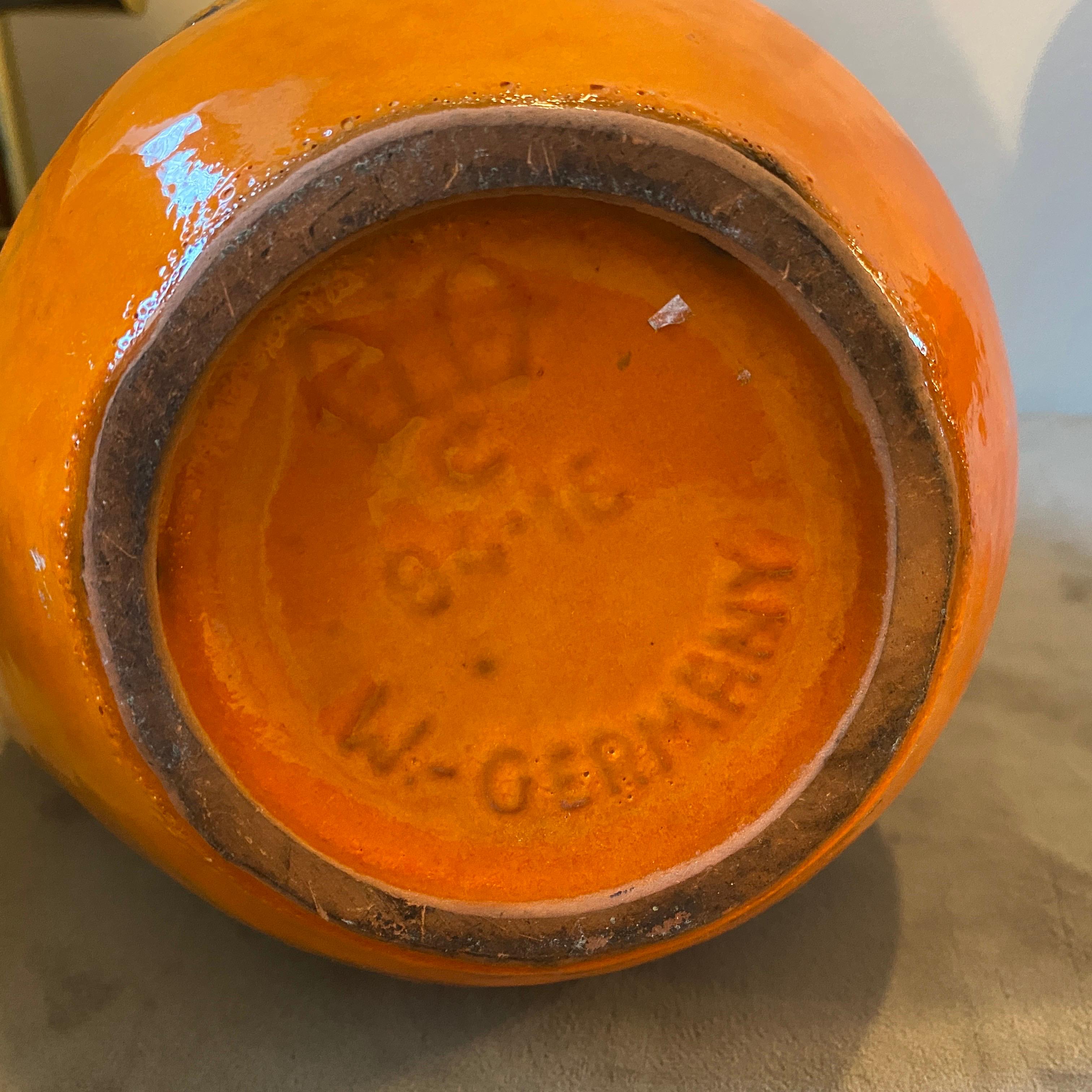 Deutsche Fat Lava-Keramik-Keramik-Krüge aus der Mitte des Jahrhunderts, 1970er Jahre (20. Jahrhundert) im Angebot