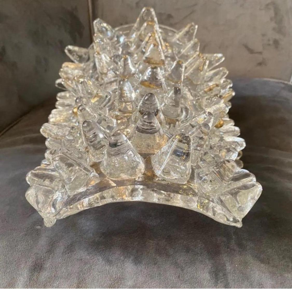 Rostrato Muranoglas-Wandleuchter, Mid-Century Modern, Barovier-Stil, 1980er Jahre im Angebot 4