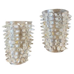 Rostrato Muranoglas-Wandleuchter, Mid-Century Modern, Barovier-Stil, 1980er Jahre