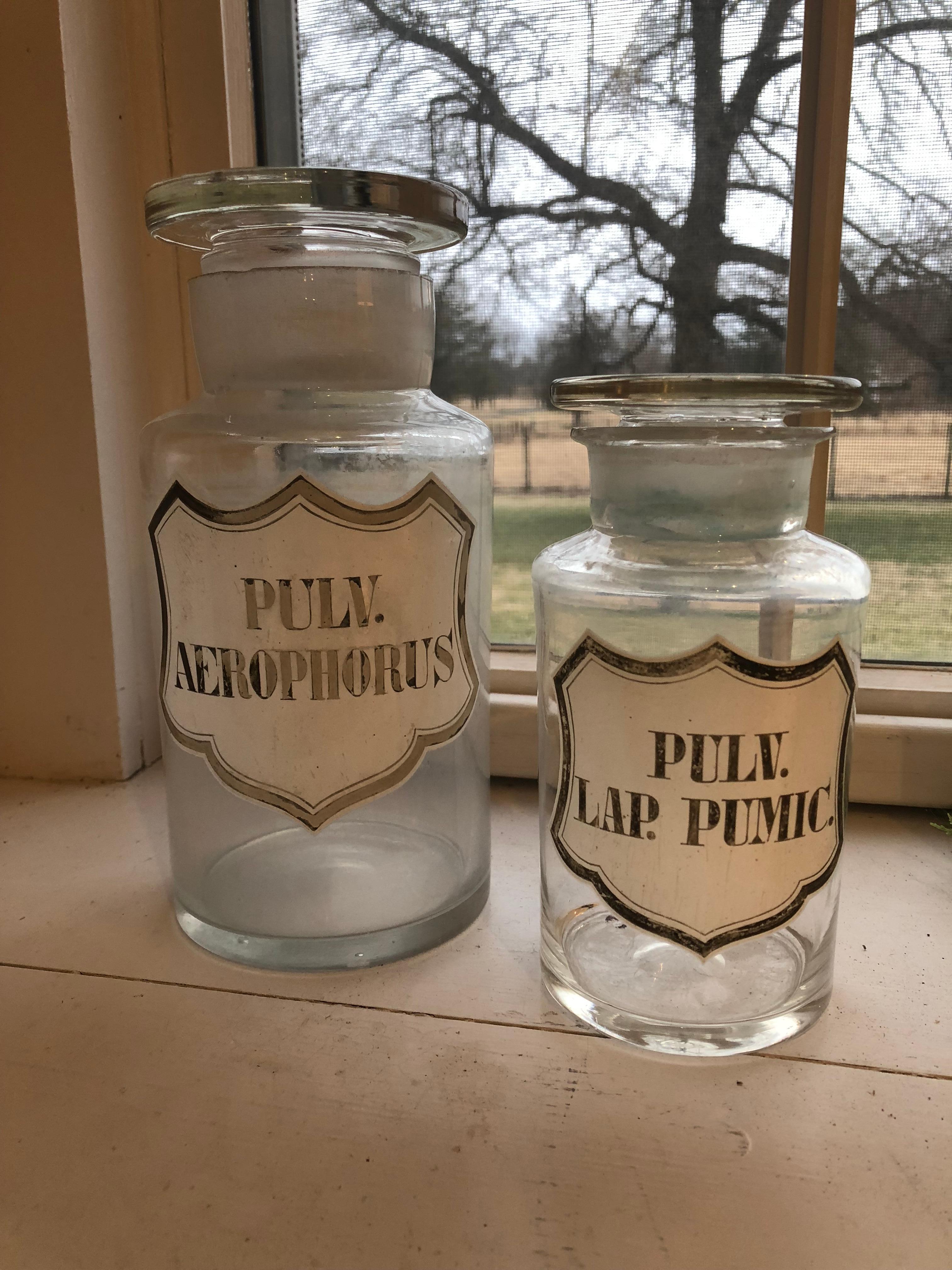 Two 19th Century Apothecary Jars 7