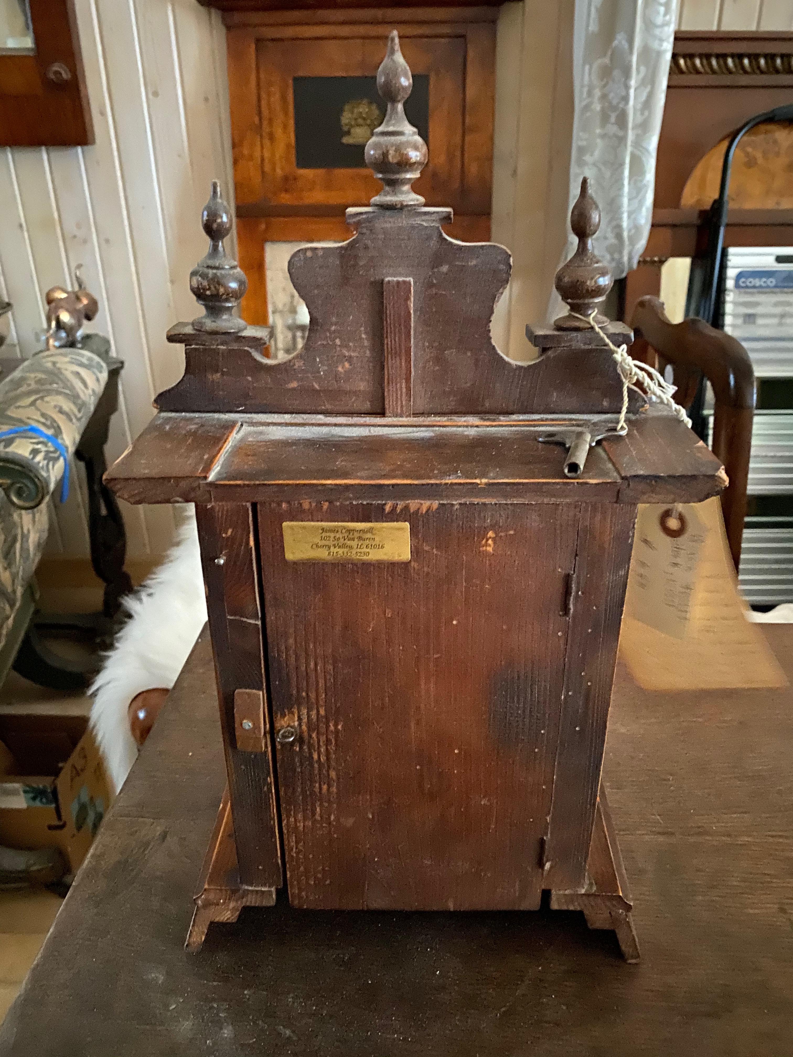Two 19th Century Black Forest Clocks, Great Form, Great Old Color/Patina. In Good Condition For Sale In Buchanan, MI