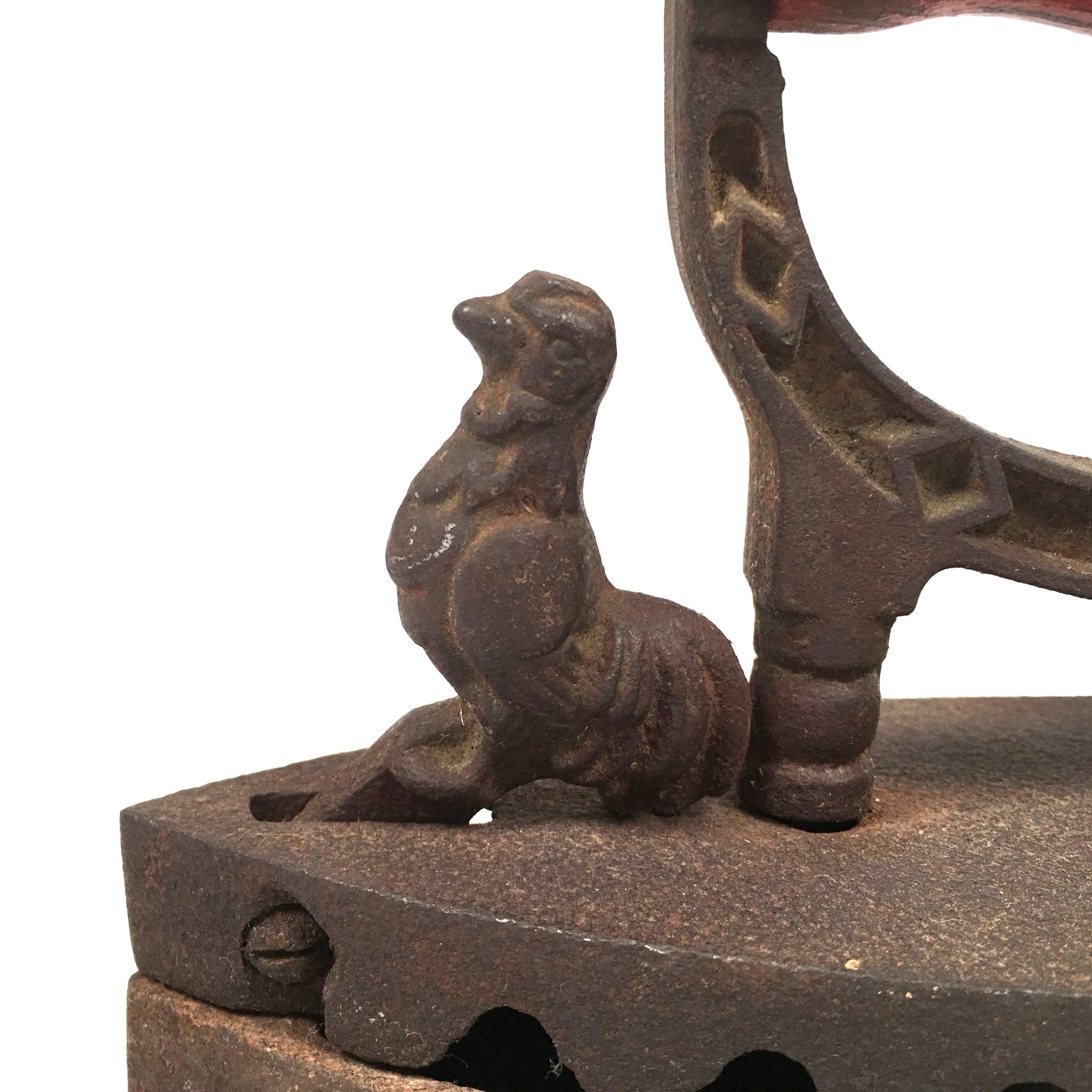 Two 19th Century Cast Iron Coal Irons 2