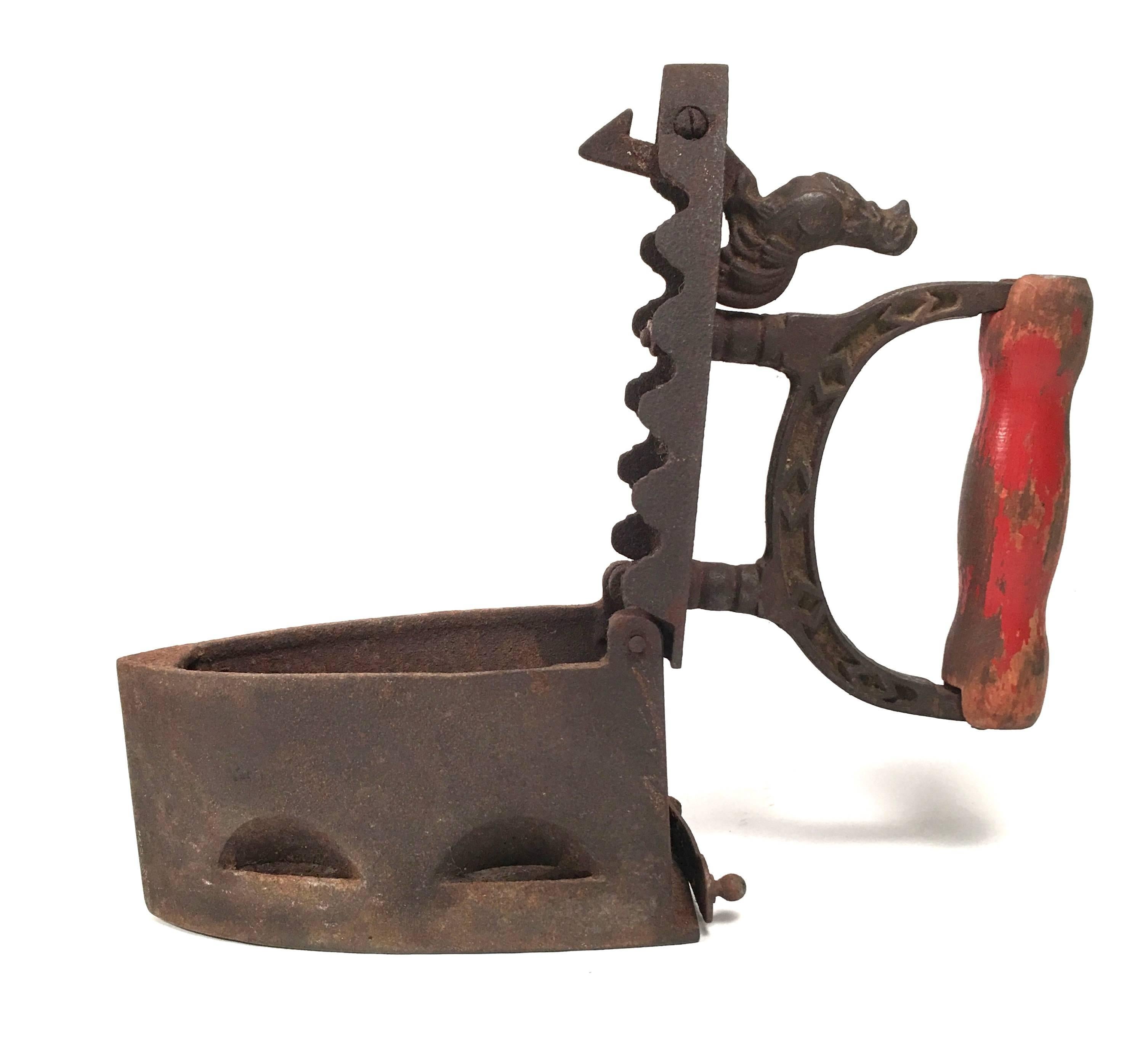 Two 19th Century Cast Iron Coal Irons 4