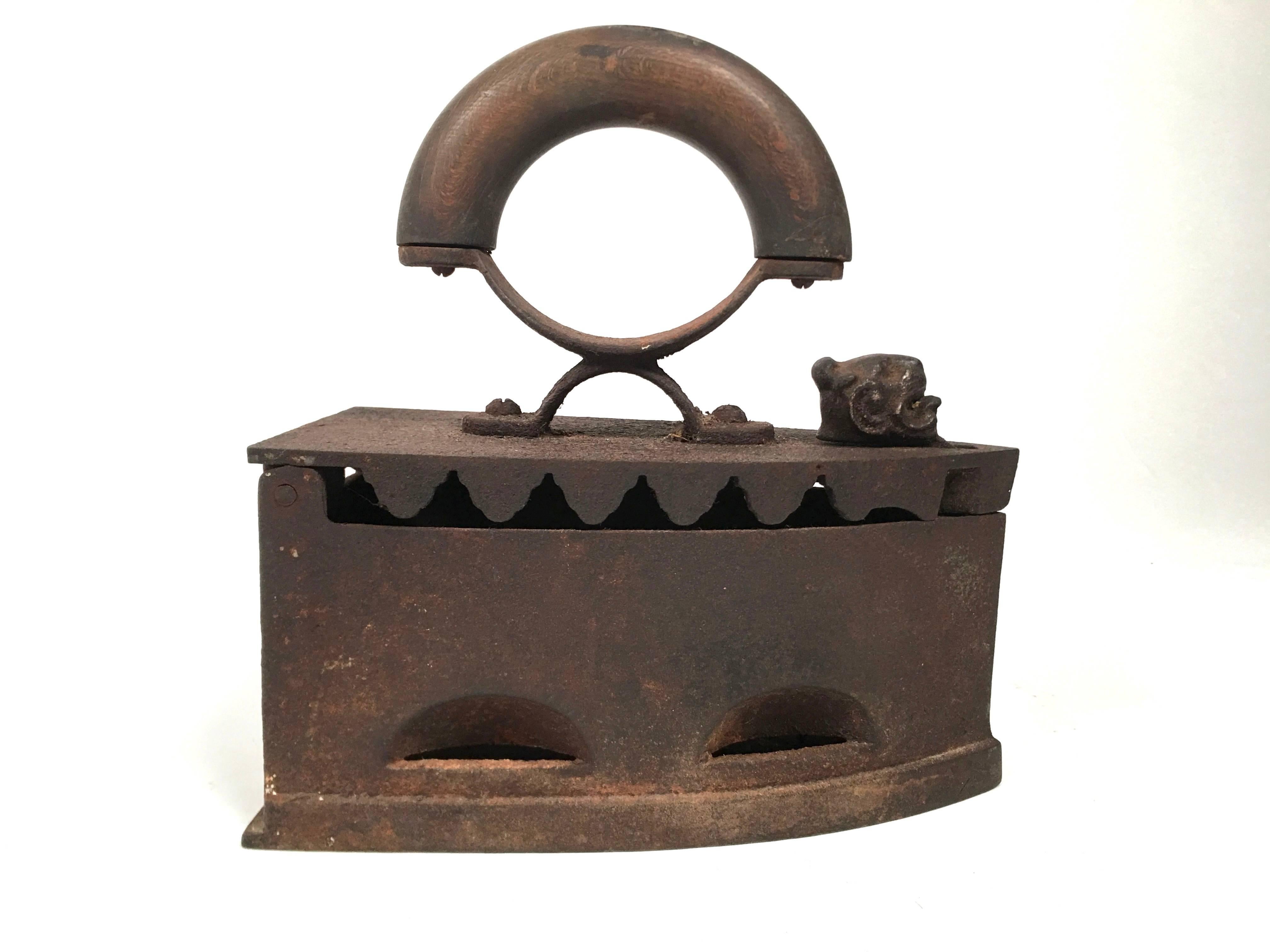 Victorian Two 19th Century Cast Iron Coal Irons