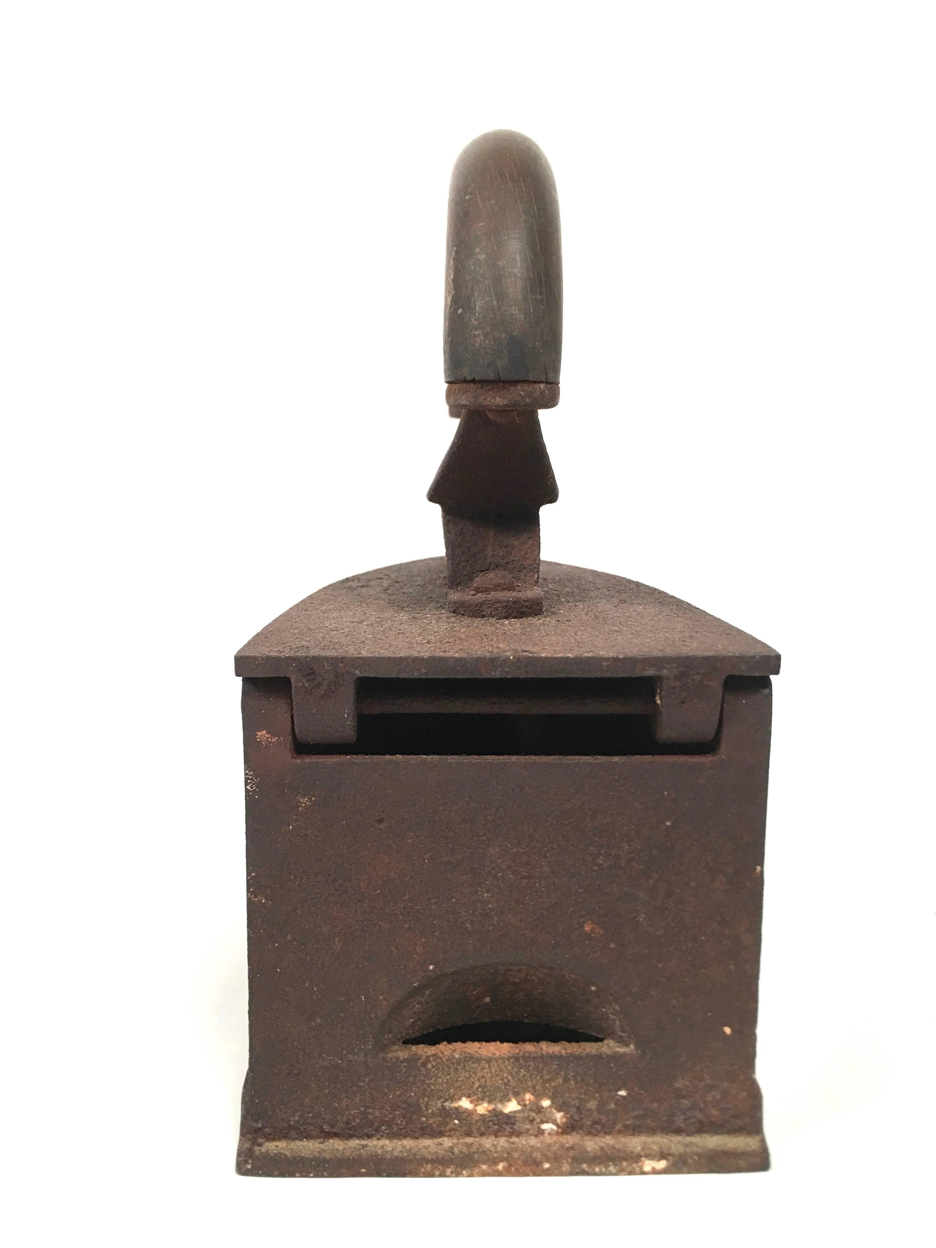 American Two 19th Century Cast Iron Coal Irons