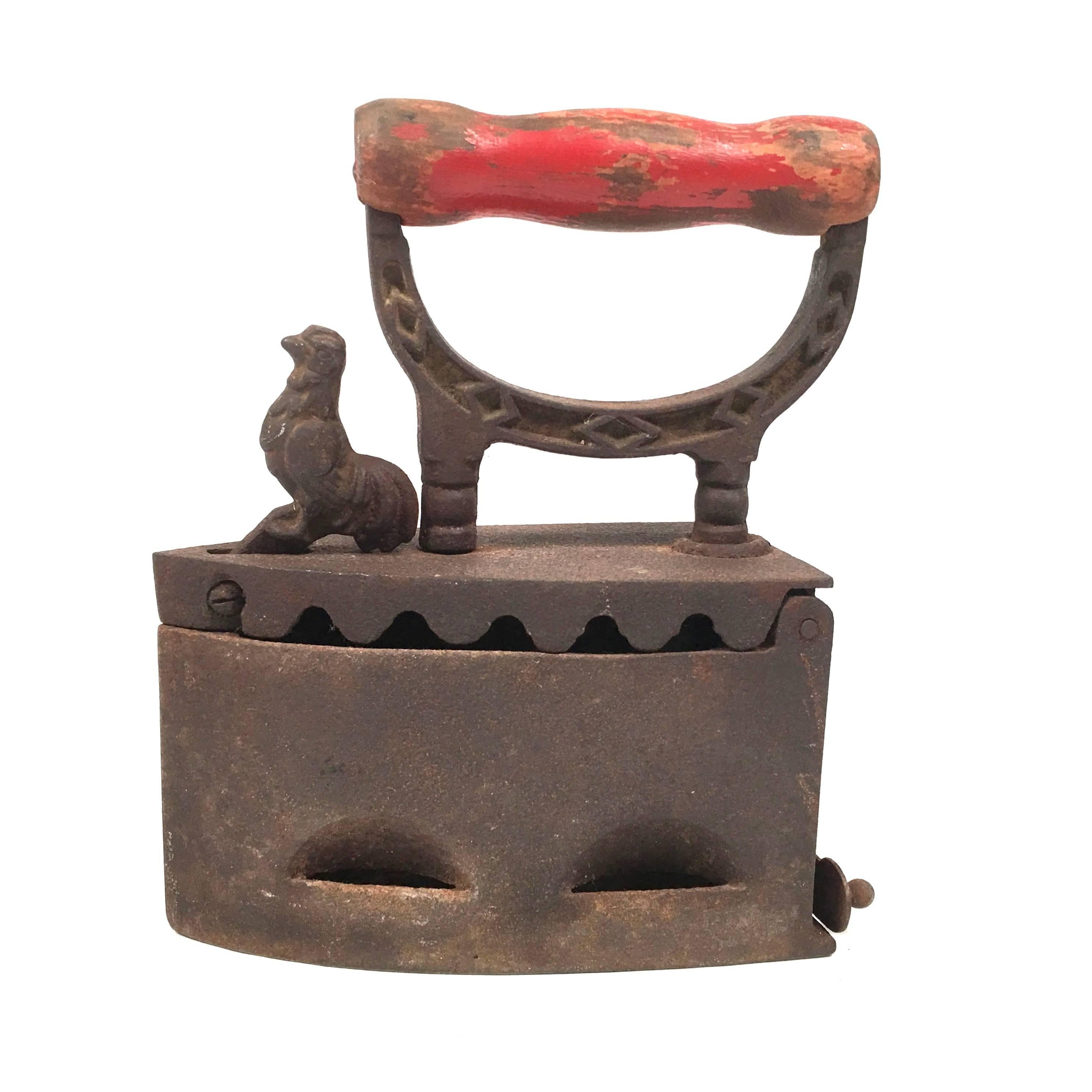 Wood Two 19th Century Cast Iron Coal Irons