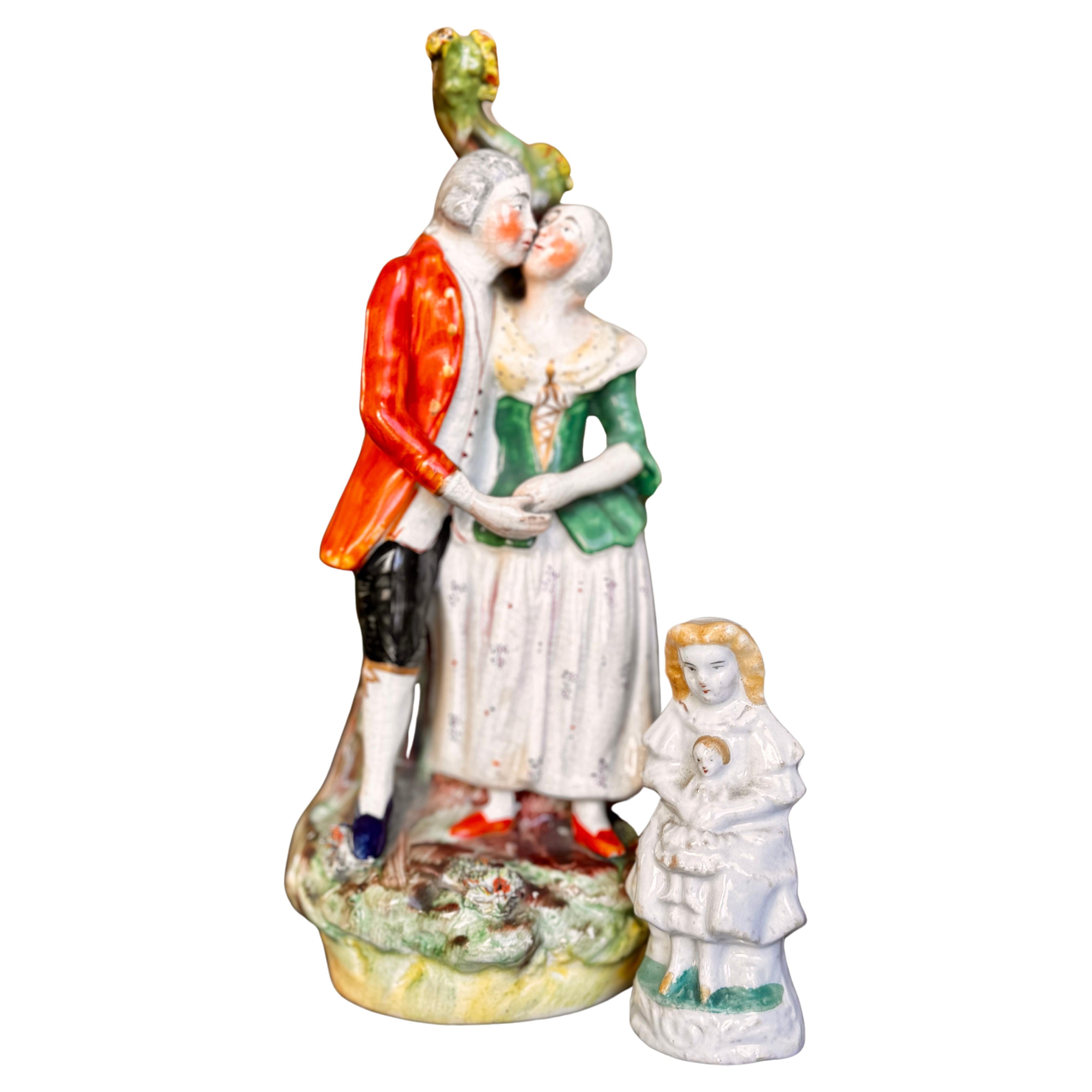 Two 19th Century European Hand-painted Porcelain  For Sale