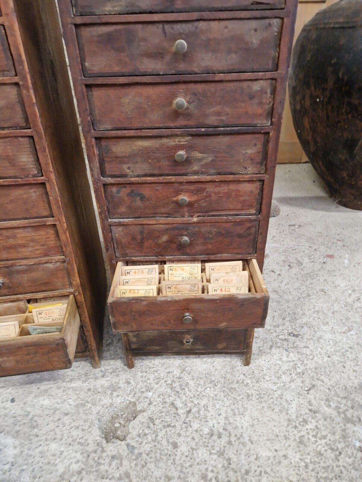 Two 19th Century French Watch Makers Cabinets In Good Condition For Sale In Buxton, GB