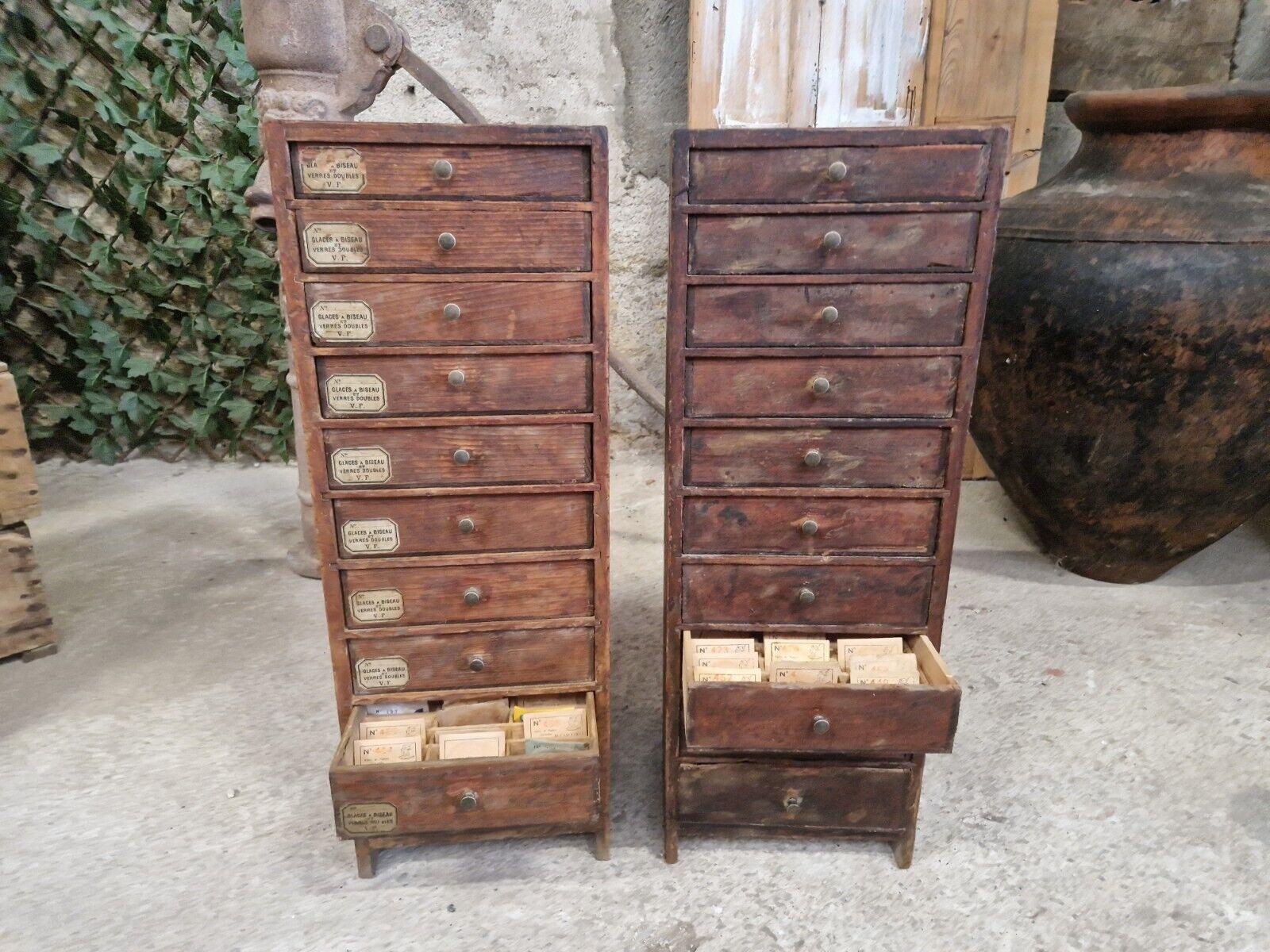 Two 19th Century French Watch Makers Cabinets For Sale 1