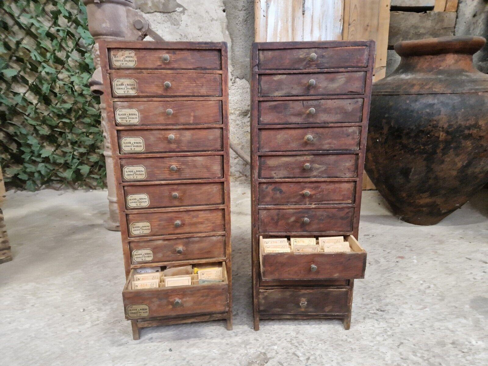 Two 19th Century French Watch Makers Cabinets For Sale 3
