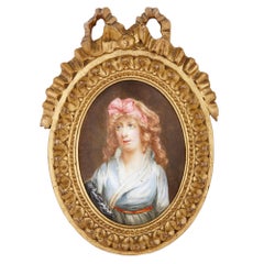 Two 19th Century Limoges Enamel Portrait Plaques