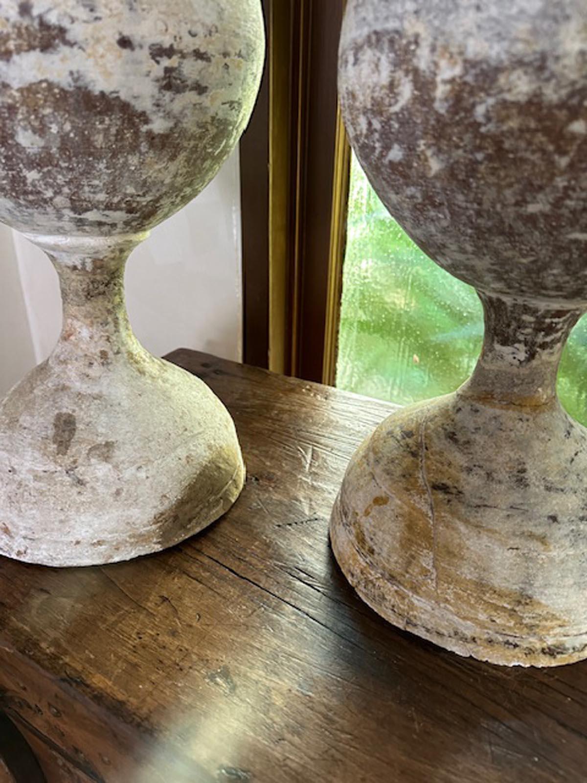 Two 19th Century Terracotta and Gesso Finials  For Sale 6