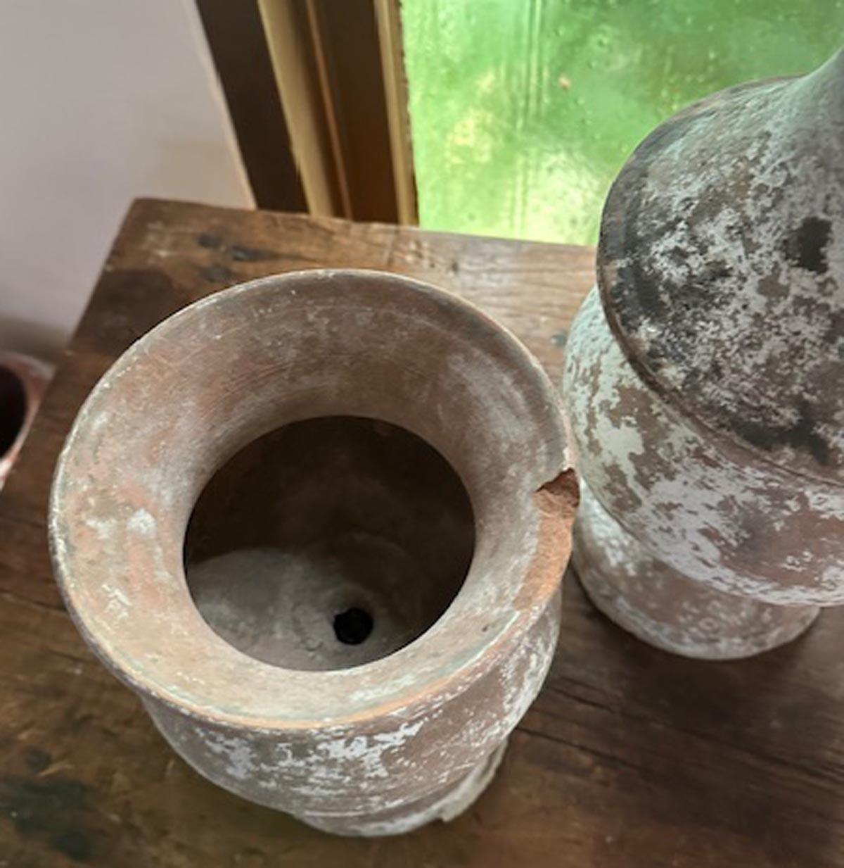 Two 19th Century Terracotta and Gesso Finials 2