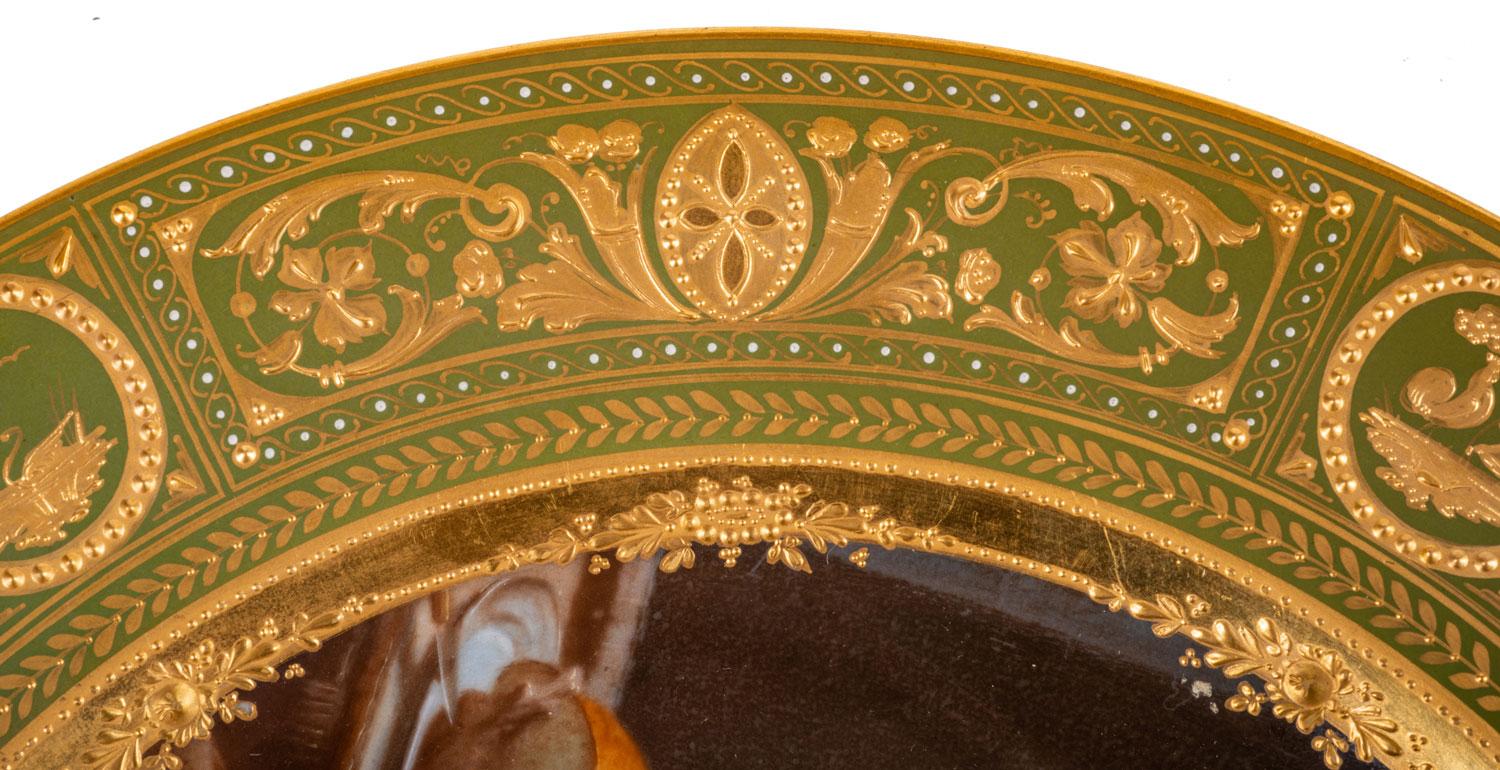 Deux assiettes de cabinet en porcelaine de Vienne du XIXe siècle en vente 7