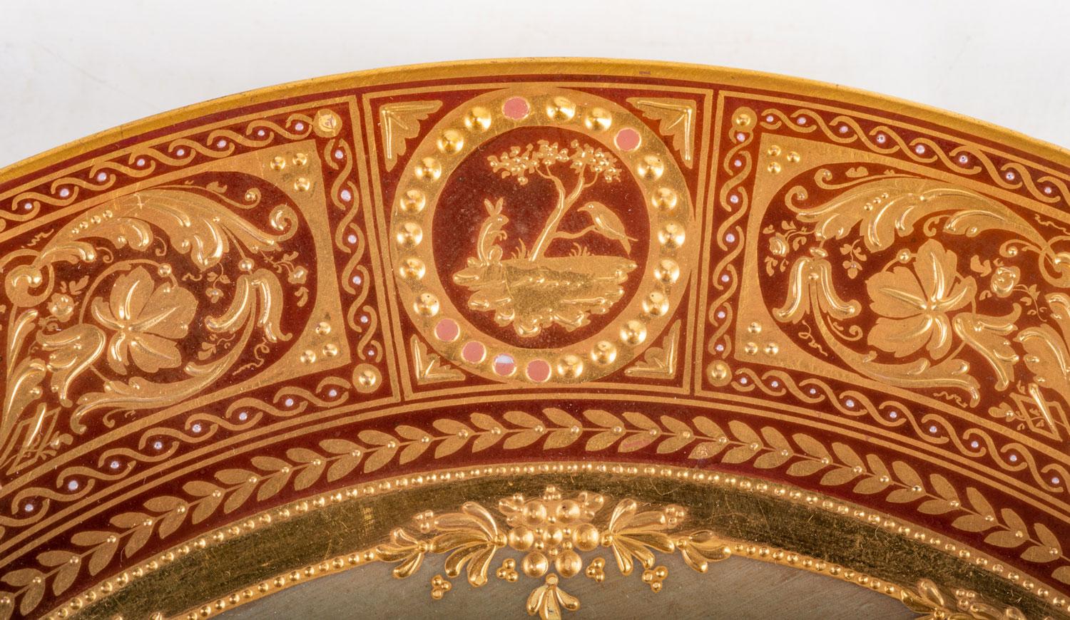 Deux assiettes de cabinet en porcelaine de Vienne du XIXe siècle en vente 1
