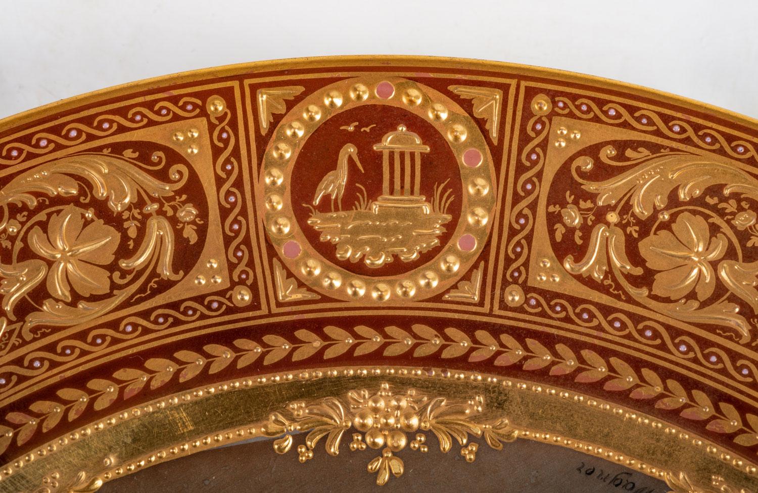 Deux assiettes de cabinet en porcelaine de Vienne du XIXe siècle en vente 2