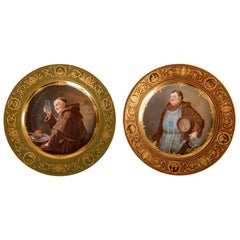 Two 19th Century Vienna Porcelain Cabinet Plates