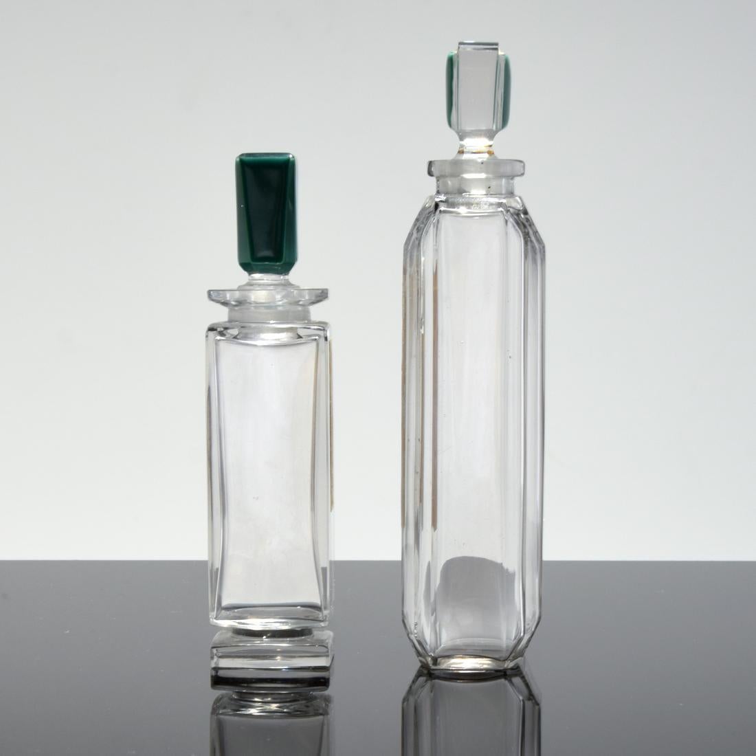 Cristallo Due (2) flaconi di profumo Baccarat per A. Caron in vendita