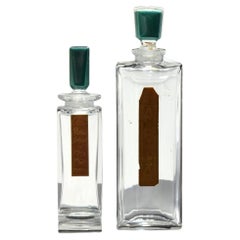 Deux (2) bouteilles de parfum Baccarat pour Caron
